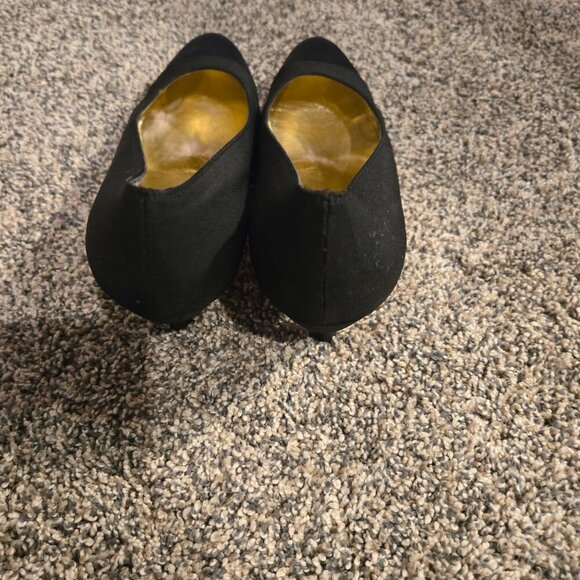 Salvatore Ferragamo Black Fabric Heels 9.5B - Picture 4 of 7